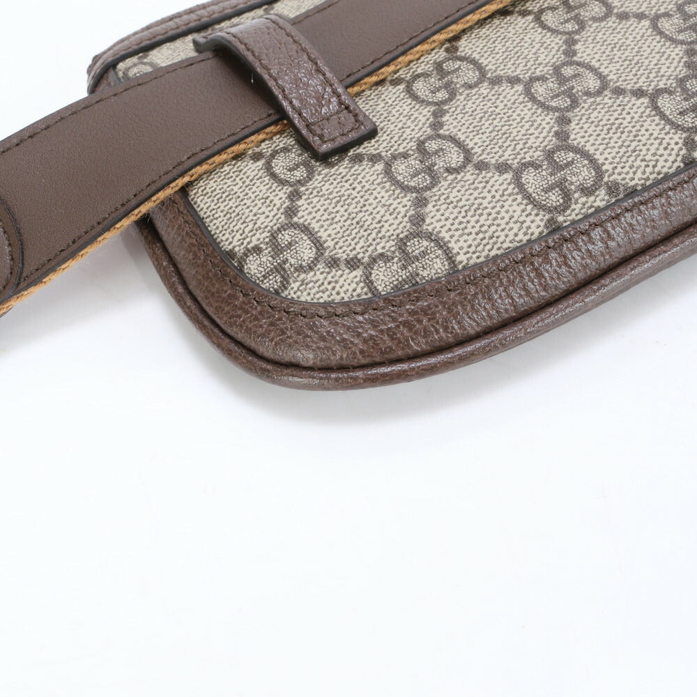 未使用 グッチ GGスプリーム ブロンディ ミニ ベルトバッグ 702614 バッグ レザー ウエスト ポーチ メンズ レディース RRM BV8-10