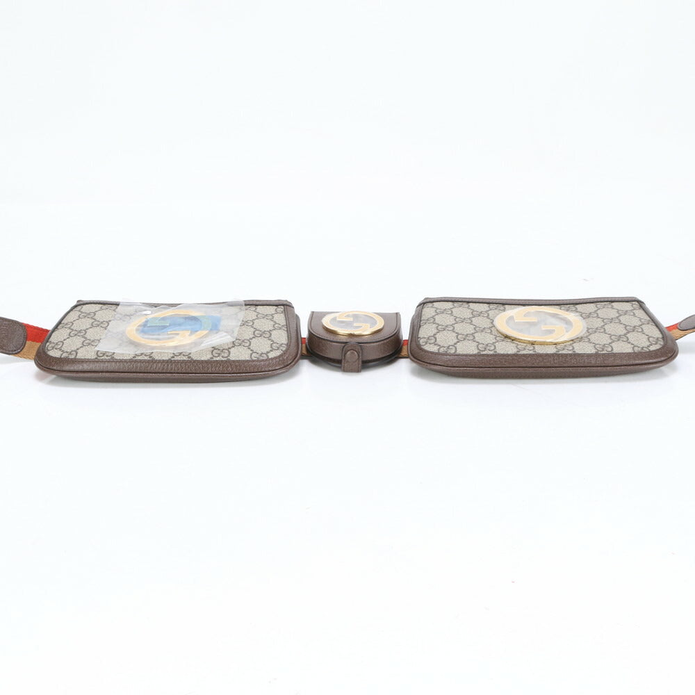 未使用 グッチ GGスプリーム ブロンディ ミニ ベルトバッグ 702614 バッグ レザー ウエスト ポーチ メンズ レディース RRM BV8-10