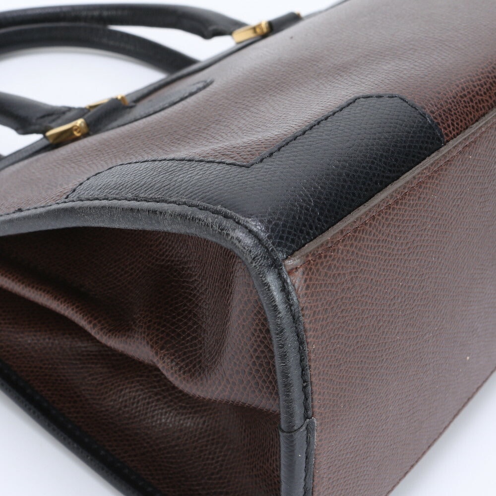 モラビト ターンロック レザー ハンドバッグ トート ブラック 黒 ブラウン 茶色 トップハンドル ゴールド 金具 レディース EEE BW6-3