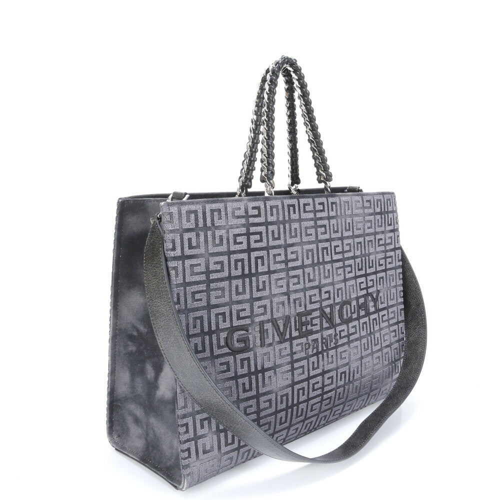 新品同様 ジバンシー G トート ミディアム レザー 2WAY ショルダー バッグ チェーン 肩掛け ハンド A4 レディース EEE BW10-1