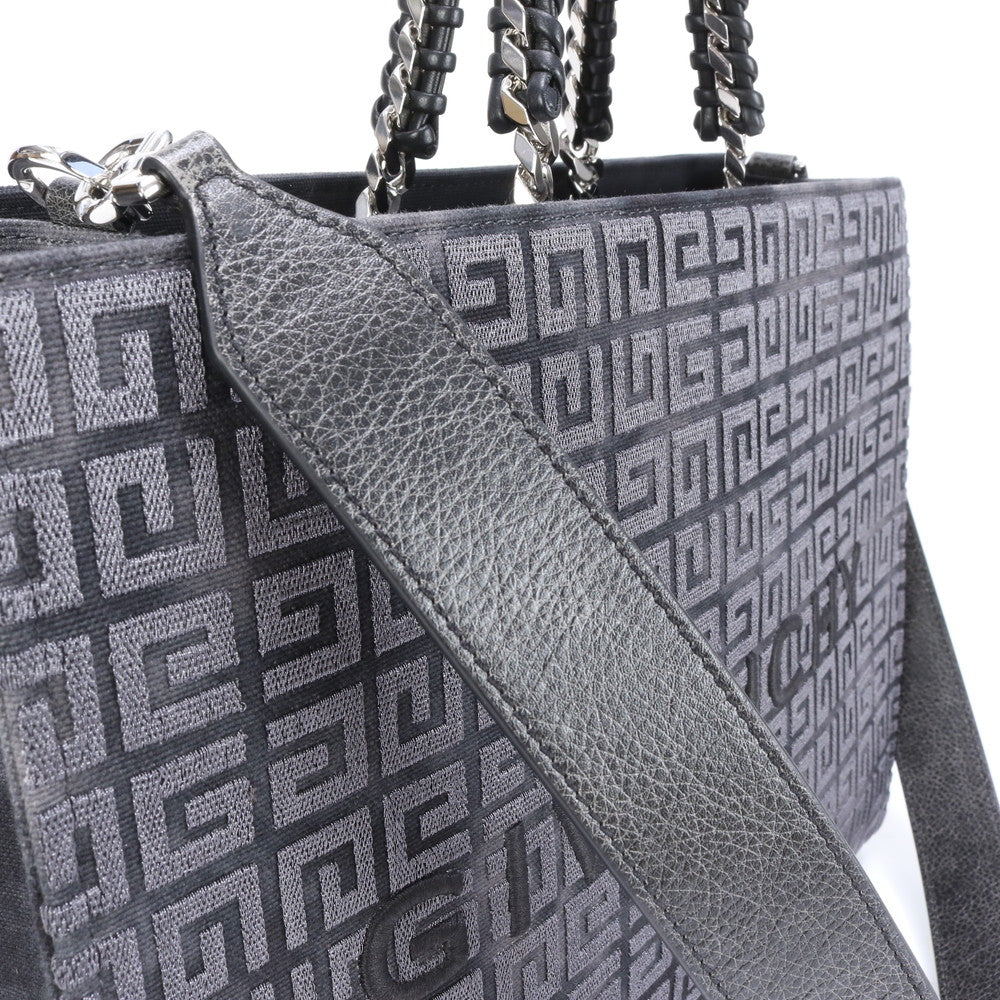 新品同様 ジバンシー G トート ミディアム レザー 2WAY ショルダー バッグ チェーン 肩掛け ハンド A4 レディース EEE BW10-1