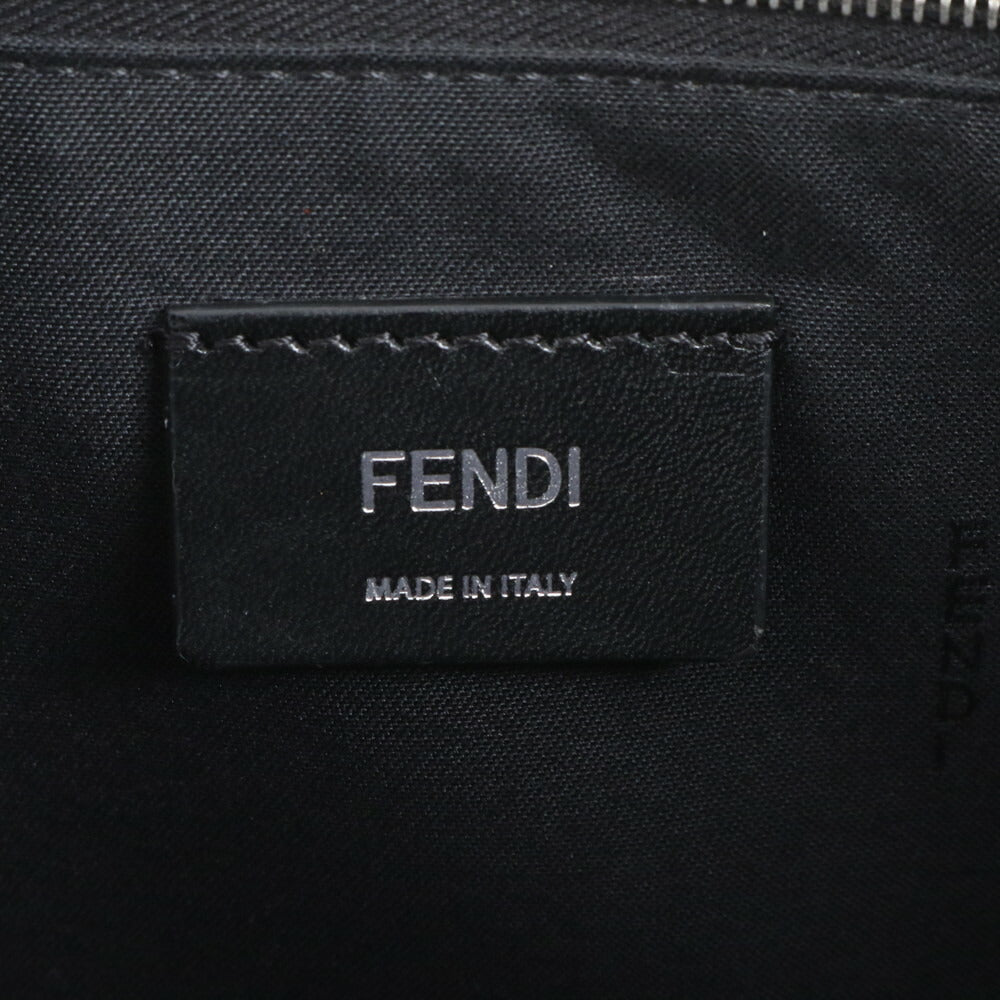 極美品 フェンディ ズッカ バーティカル トート バッグ 7VA578 レザー 2WAY 斜め掛け ショルダー ビジネス 通勤 A4 メンズ EEE BW9-6