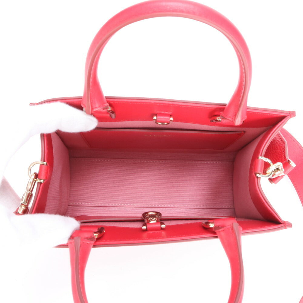 未使用 ブルガリ RFID付 ロゴ レザー 2WAY ショルダーバッグ 斜め掛け クロスボディ ハンド トート レディース EEE BX7-2