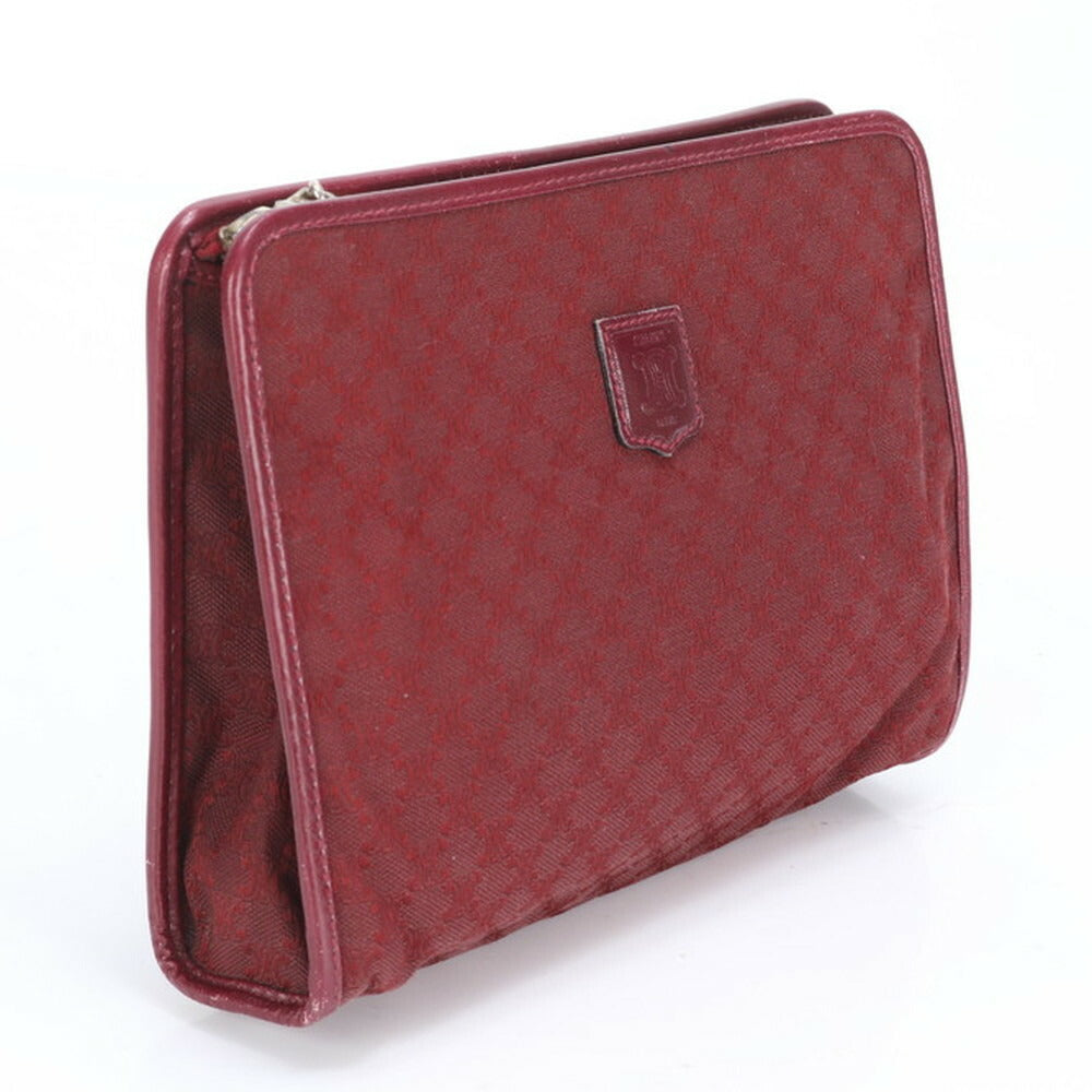 美品 セリーヌ マカダム トリオンフ レザー クラッチ バッグ ハンド セカンド ポーチ トート レディース RRE CD7-5