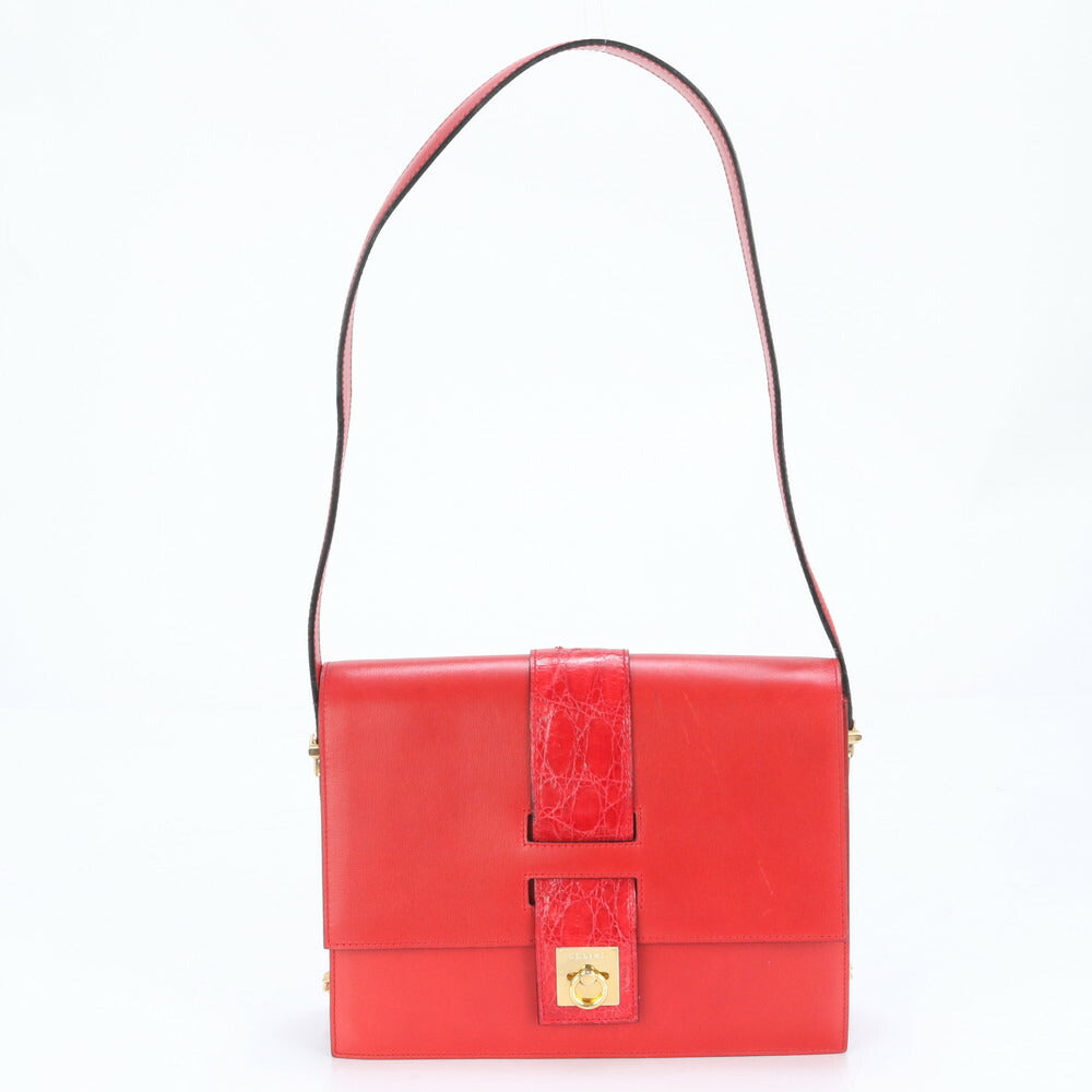 美品 ヴィンテージ セリーヌ レザー 2WAY ショルダーバッグ 肩掛け トート ハンド 本革 レディース RRM BY9-3