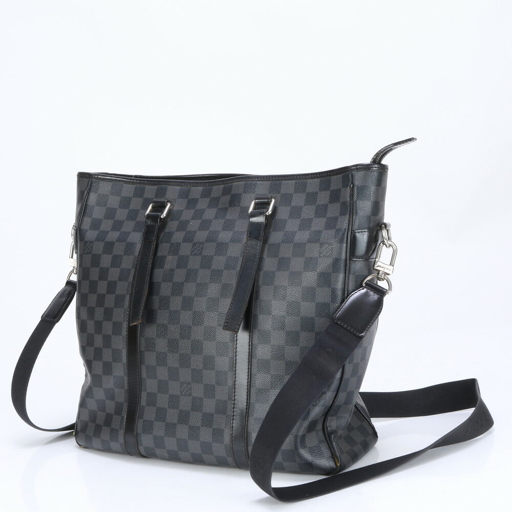 ルイヴィトン ダミエ グラフィット タダオ PM NM N41467 レザー ショルダーバッグ 斜め掛け メッセンジャー A4 メンズ EUE BY20-2