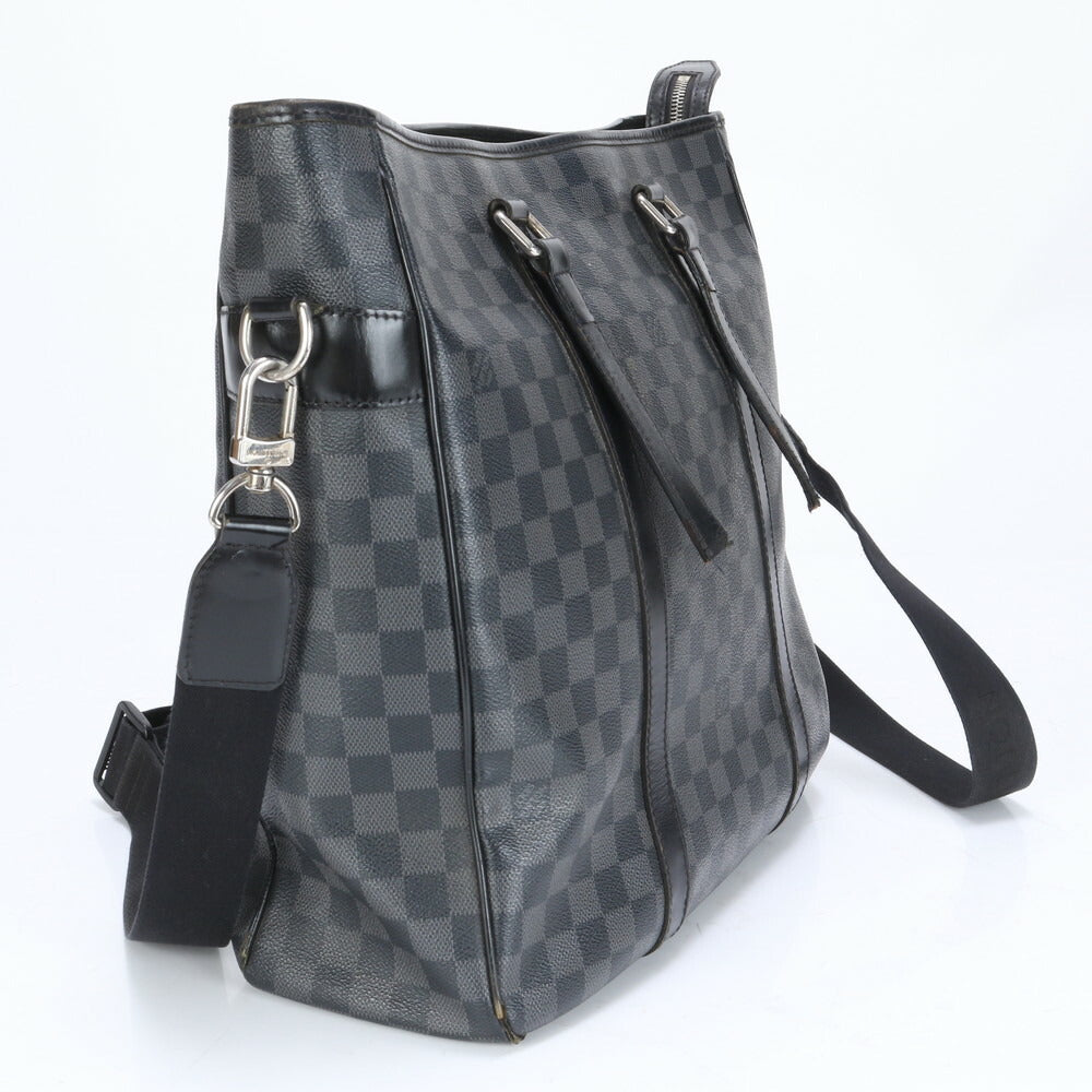 ルイヴィトン ダミエ グラフィット タダオ PM NM N41467 レザー ショルダーバッグ 斜め掛け メッセンジャー A4 メンズ EUE BY20-2