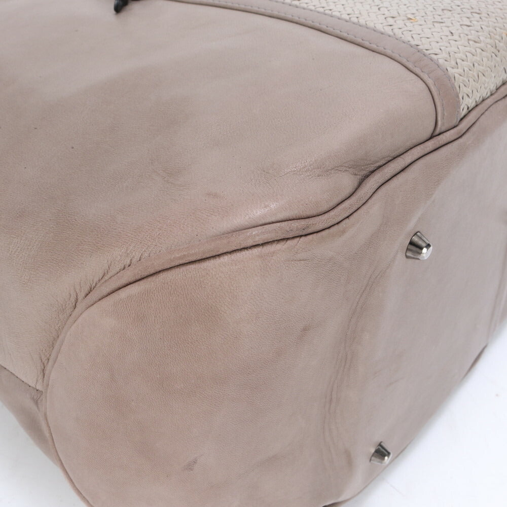 Mariana Mendez マリアナメンデス レザー トート バッグ 肩掛け ショルダー ハンド A4 グレージュ レディース EEE BZ6-4