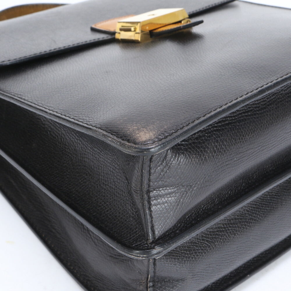 モラビト レザー トート バッグ 肩掛け ショルダー ハンド ブラック 黒 ゴールド 金具 レディース EEE BZ5-8