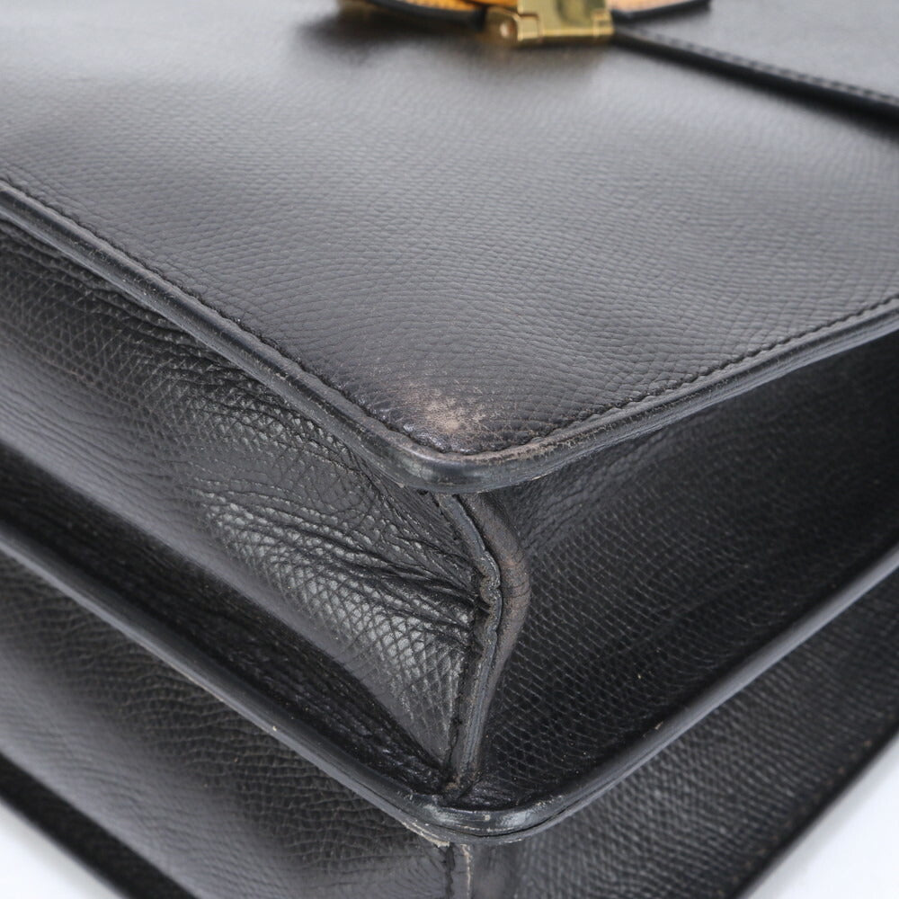 モラビト レザー トート バッグ 肩掛け ショルダー ハンド ブラック 黒 ゴールド 金具 レディース EEE BZ5-8