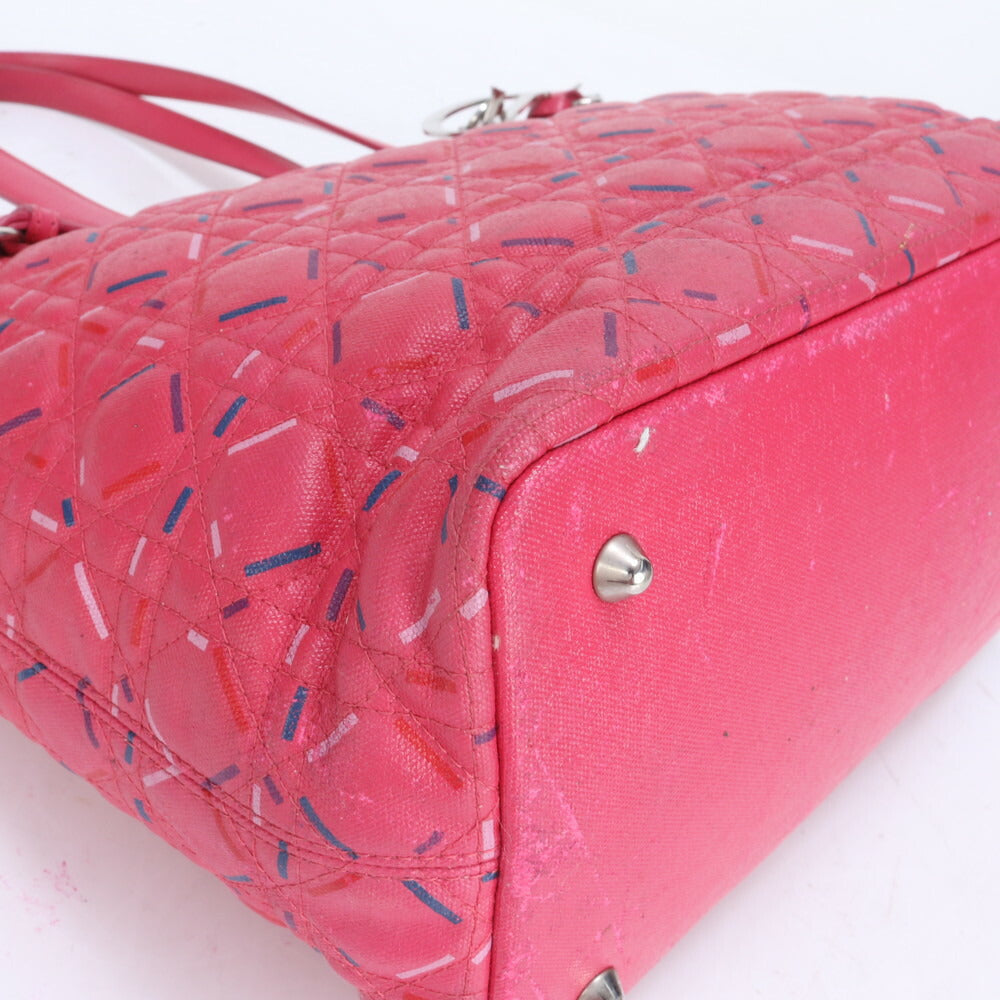 クリスチャンディオール カナージュ パナレア レザー トート バッグ 肩掛け ショルダー ハンド A4 レディース ECE CA15-8