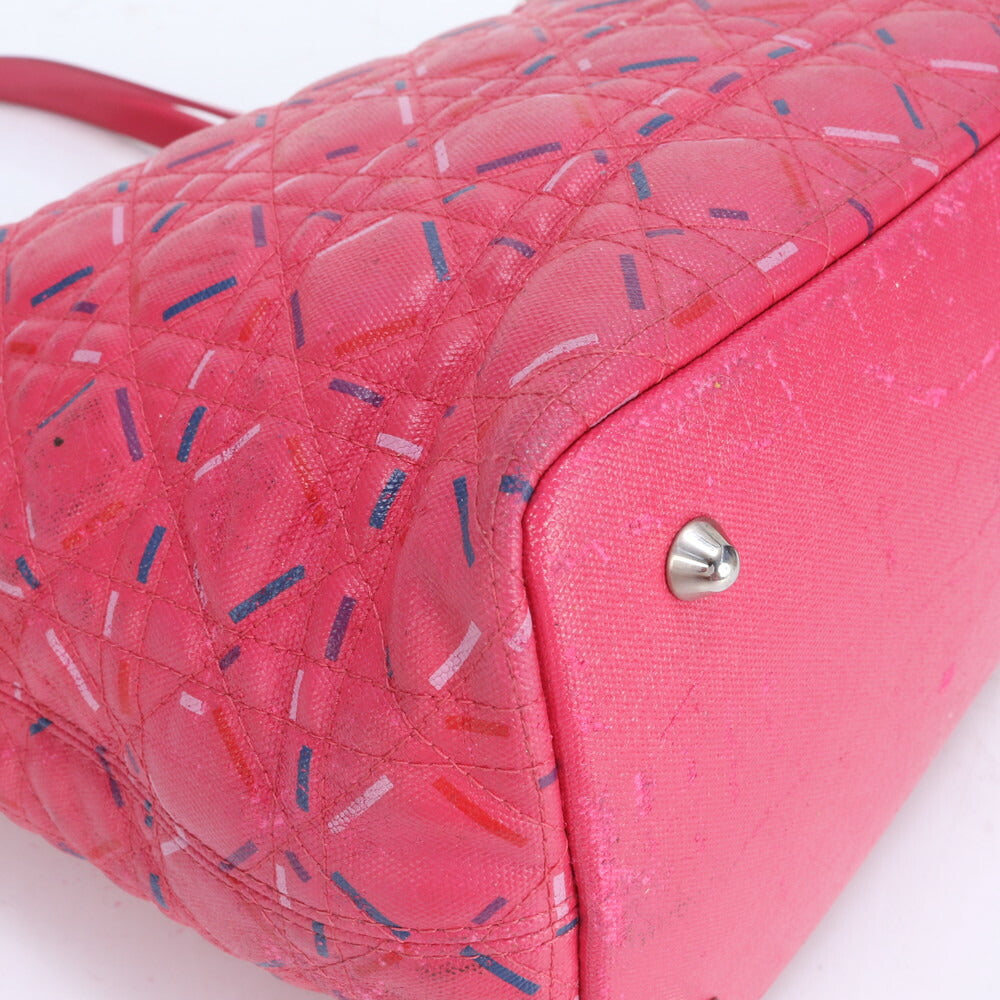 クリスチャンディオール カナージュ パナレア レザー トート バッグ 肩掛け ショルダー ハンド A4 レディース ECE CA15-8