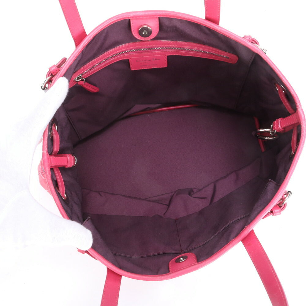 クリスチャンディオール カナージュ パナレア レザー トート バッグ 肩掛け ショルダー ハンド A4 レディース ECE CA15-8