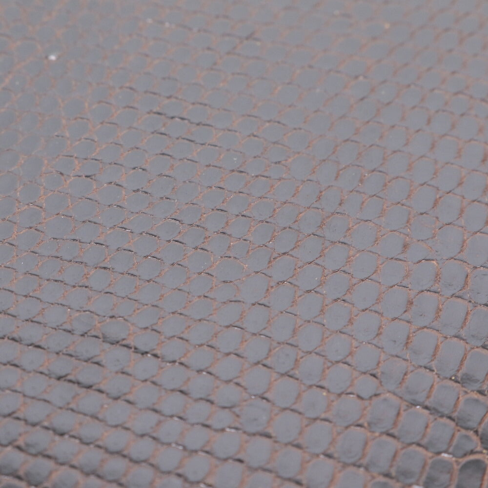 美品 ヴィンテージ グッチ リザード レザー ショルダーバッグ 肩掛け トート ハンド 本革 ブラウン 茶色 レディース MUM CA19-3