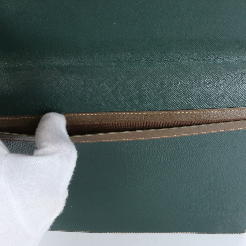 美品 ヴィンテージ オールド グッチ レザー 手帳カバー ブラウン 茶色 ノート 日記 ケース ステーショナリー 本革 ブランド MMM CB10-3