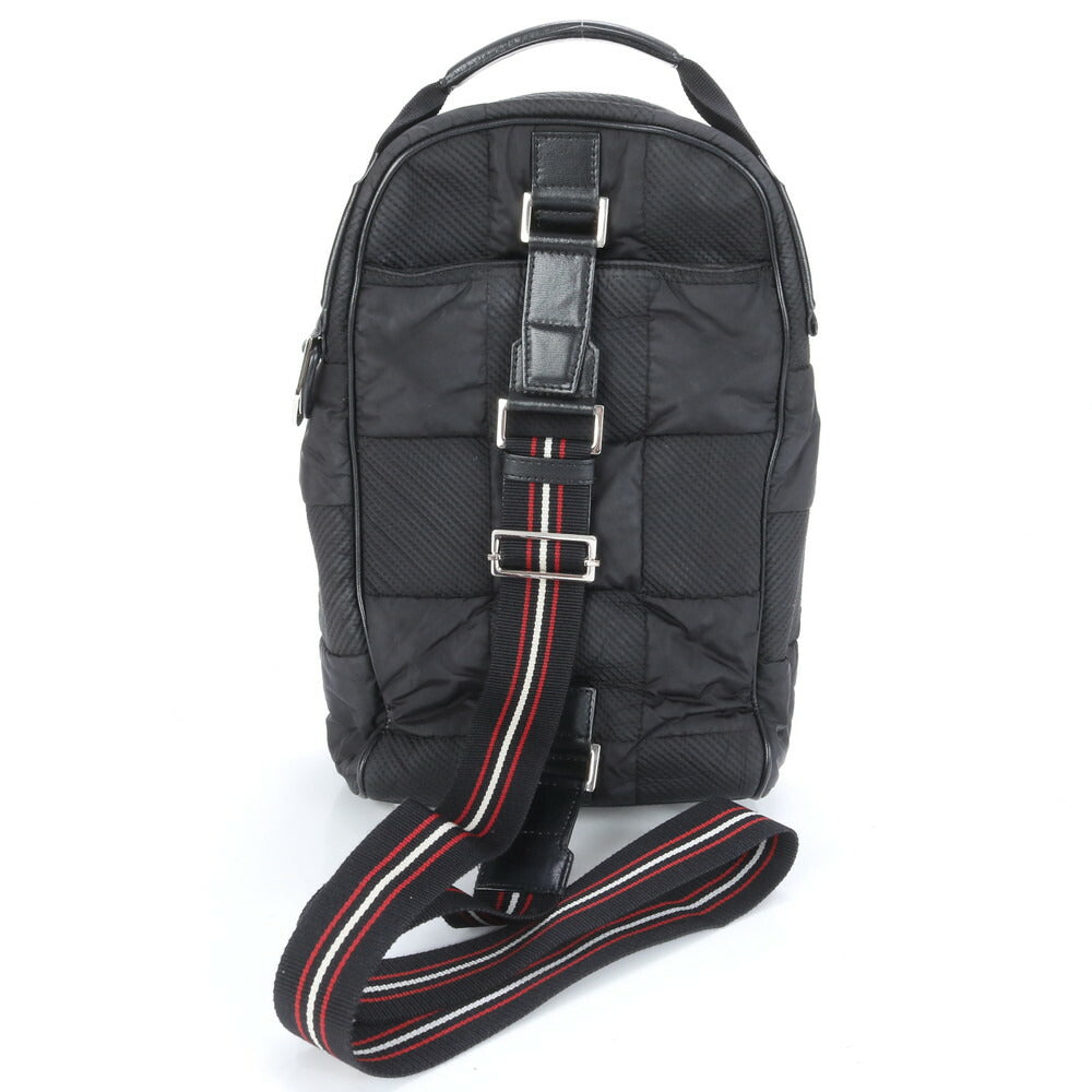 極美品 ディオール オム レザー ナイロン ボディバッグ 斜め掛け ボディ ウエストポーチ ショルダー ブラック メンズ RRM CC23-8