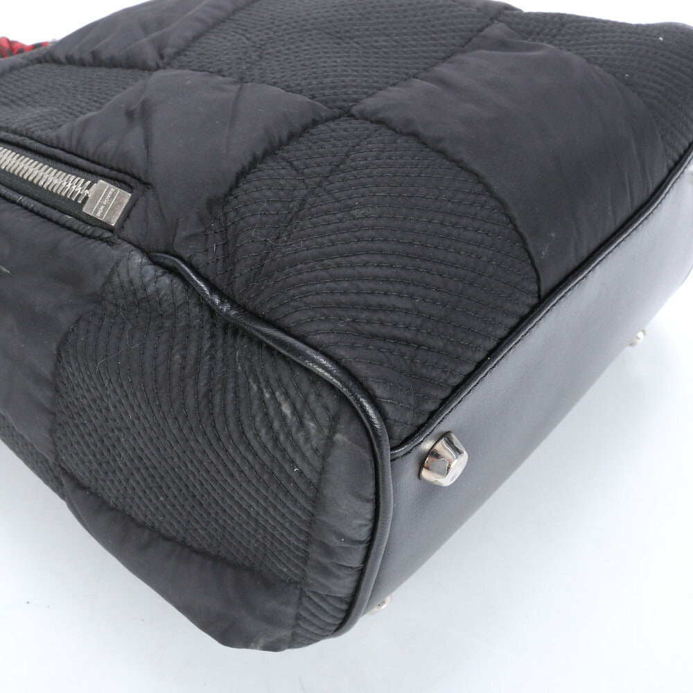 極美品 ディオール オム レザー ナイロン ボディバッグ 斜め掛け ボディ ウエストポーチ ショルダー ブラック メンズ RRM CC23-8