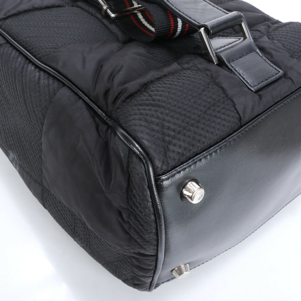 極美品 ディオール オム レザー ナイロン ボディバッグ 斜め掛け ボディ ウエストポーチ ショルダー ブラック メンズ RRM CC23-8