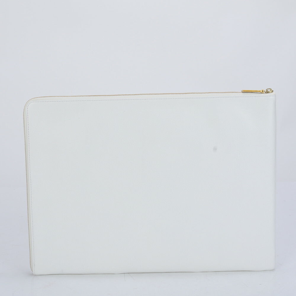 美品 MIMI FITZGERALD ミミ フィッツジェラルド レザー キャンバス セカンドバッグ クラッチ 本革 ブランド A4 メンズ MCM CD9-3