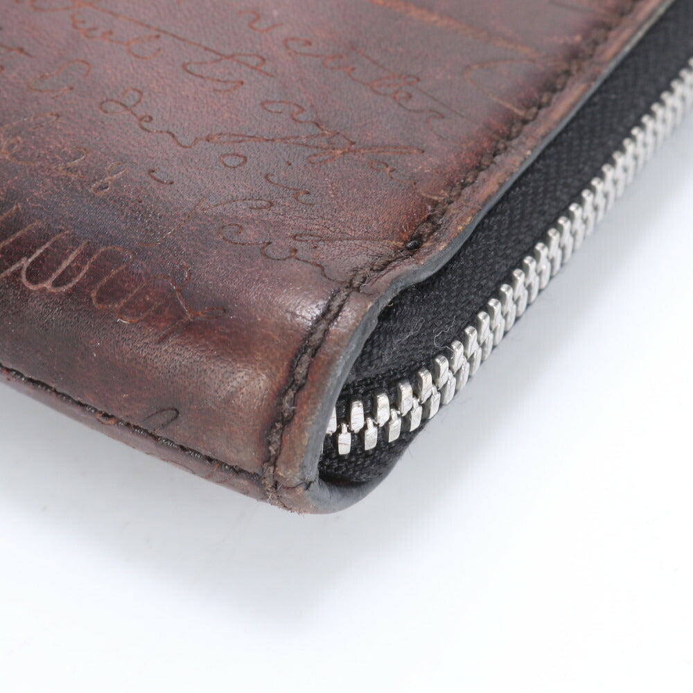 美品 ベルルッティ カリグラフィ ニノ GM レザー セカンドバッグ クラッチ ポーチ 通勤 ビジネス ハンド トート メンズ ECE CE1-10