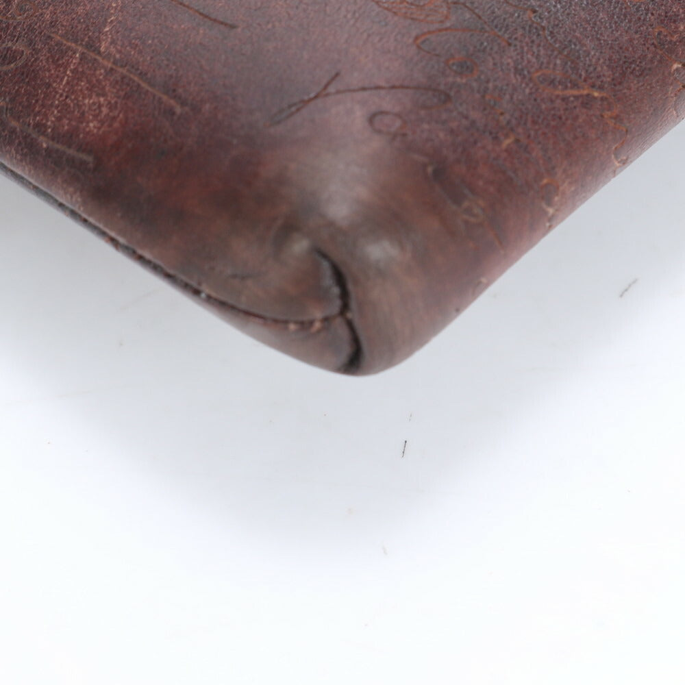 美品 ベルルッティ カリグラフィ ニノ GM レザー セカンドバッグ クラッチ ポーチ 通勤 ビジネス ハンド トート メンズ ECE CE1-10