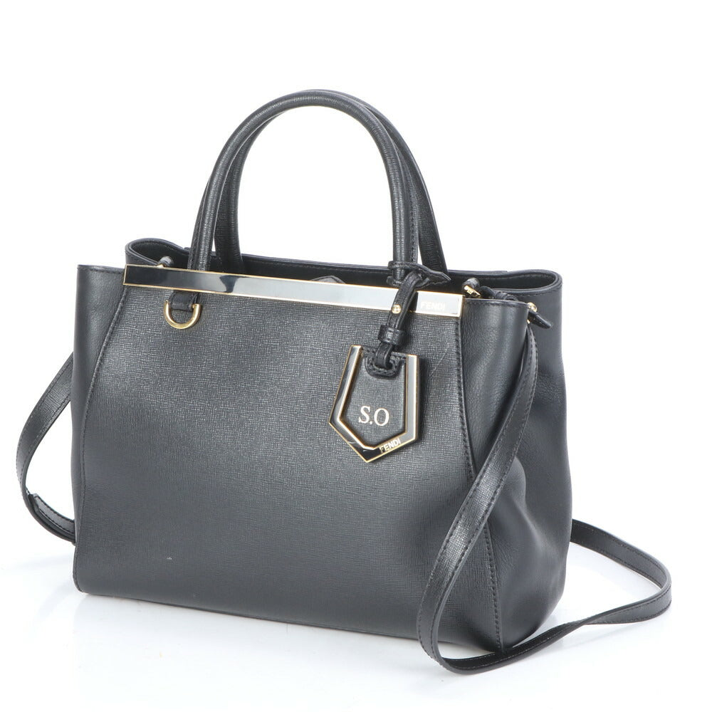 極美品 フェンディ プチ トゥージュール レザー 2WAY ショルダーバッグ 斜め掛け クロスボディ ハンド 8BH253 レディース ECE CE8-1