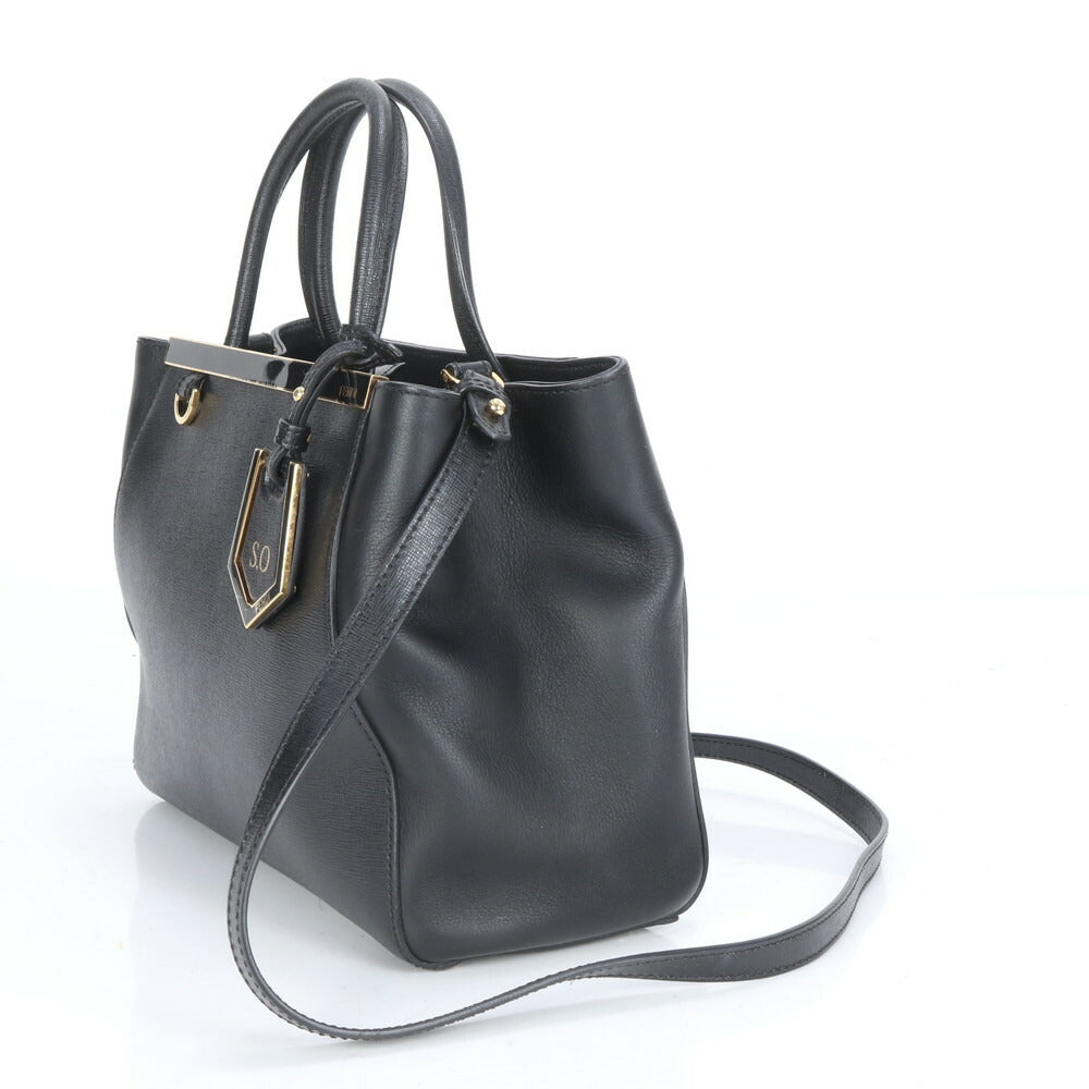 極美品 フェンディ プチ トゥージュール レザー 2WAY ショルダーバッグ 斜め掛け クロスボディ ハンド 8BH253 レディース ECE CE8-1