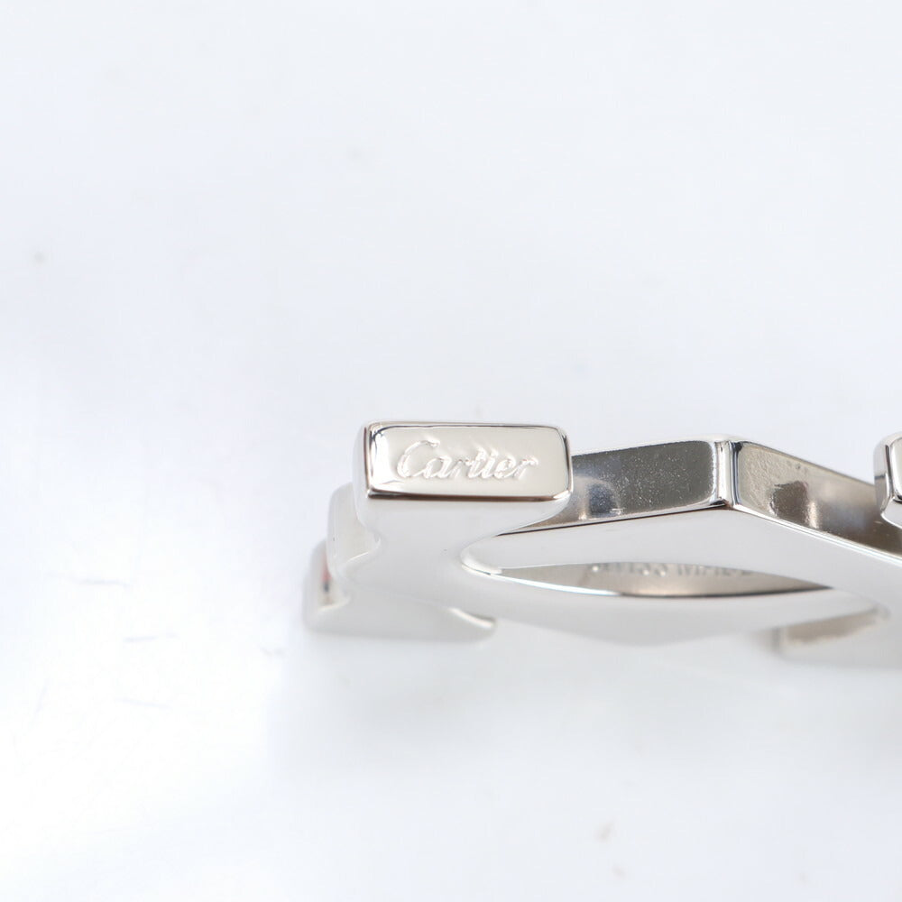 極美品 カルティエ 2C ロゴ モチーフ キーホルダー チャーム シルバー メンズ レディース RRM CE22-2