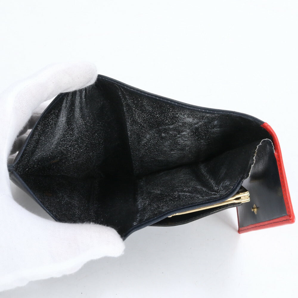 ロベルタ ディ カメリーノ レザー 三つ折り 財布 がま口 二つ折り コンパクト ウォレット ラウンドファスナー レディース RUE CF6-8