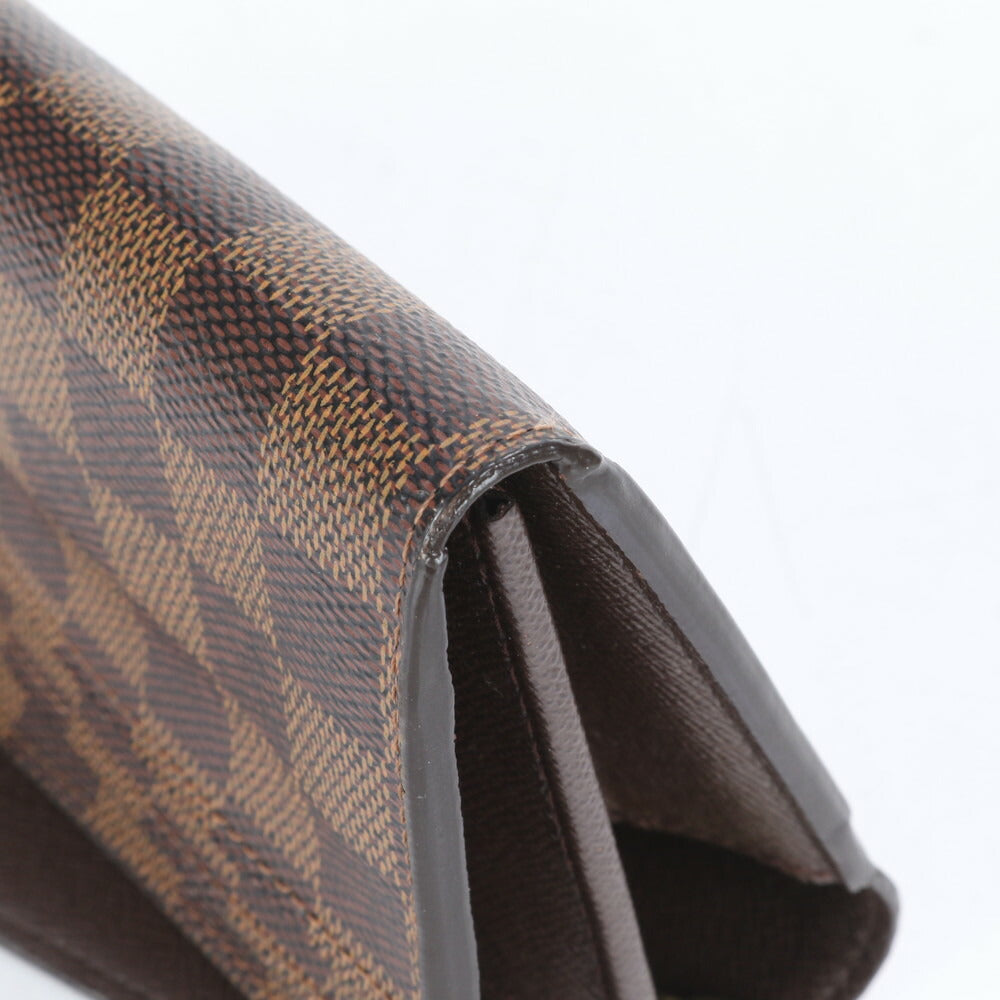 極美品 現行品 ルイヴィトン RFID ダミエ ポルトフォイユ サラ N63209 レザー 長財布 ロング ウォレット メンズ レディース ECE CG10-7