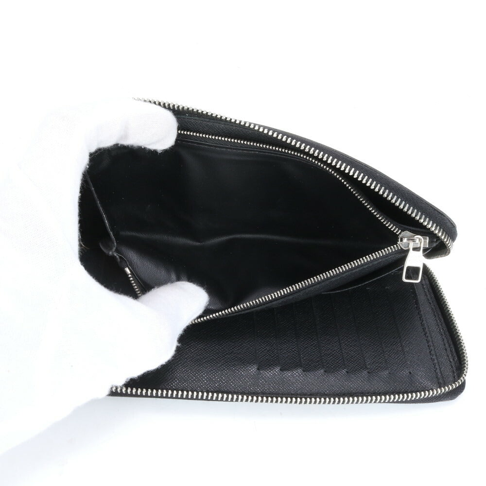 美品 ルイヴィトン ダミエ グラフィット ジッピー ウォレット ヴェルティカル N63095 レザー 長財布 メンズ MCM CG26-6