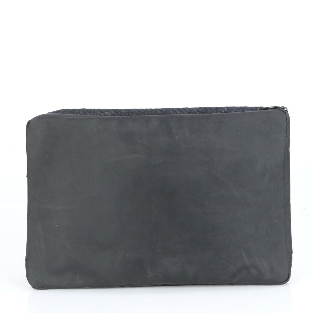 極美品 ディーゼル デニム セカンドバッグ クラッチ ポーチ 通勤 ビジネス ブラック 黒 紳士 A4 メンズ ECE CG28-6