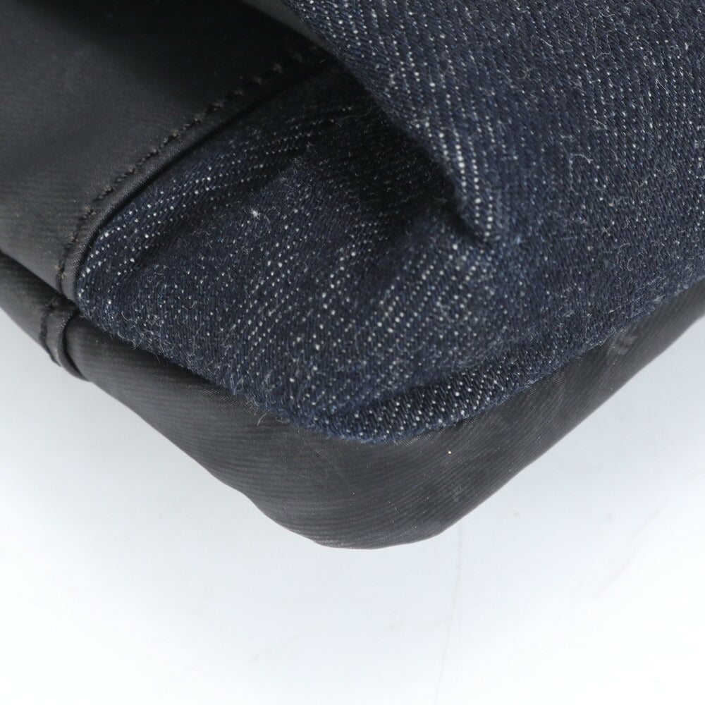 極美品 ディーゼル デニム セカンドバッグ クラッチ ポーチ 通勤 ビジネス ブラック 黒 紳士 A4 メンズ ECE CG28-6