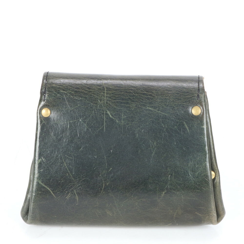 YUICHI TACHIYAMA ユウイチタチヤマ アコーディオン ウォレット レザー 二つ折り 財布 コンパクト 三つ折り 本革 レディース EBE CG18-4