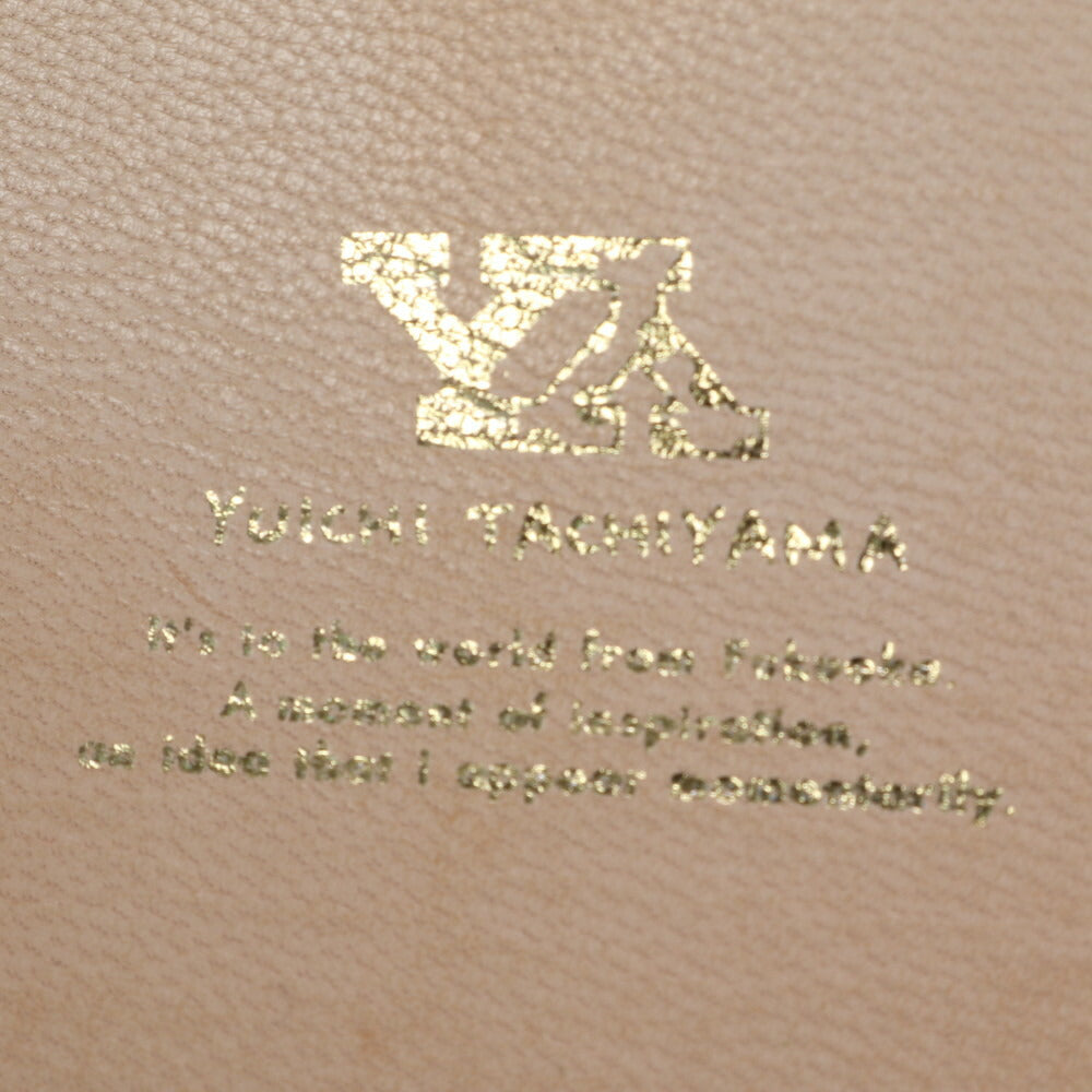 YUICHI TACHIYAMA ユウイチタチヤマ アコーディオン ウォレット レザー 二つ折り 財布 コンパクト 三つ折り 本革 レディース EBE CG18-4