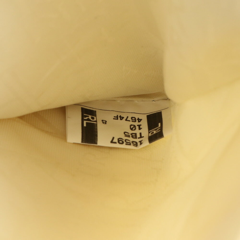 フルラ クロコダイル リザード エンボス レザー トート バッグ 肩掛け ショルダー ハンド A4 ホワイト レディース RRE CH16-10