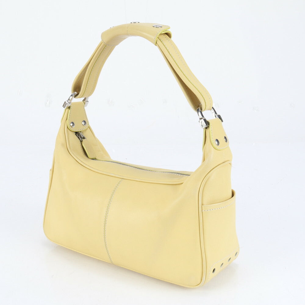 トッズ レザー ショルダーバッグ 肩掛け ワンショルダー トート ハンド シルバー 金具 レディース RRE CH18-10