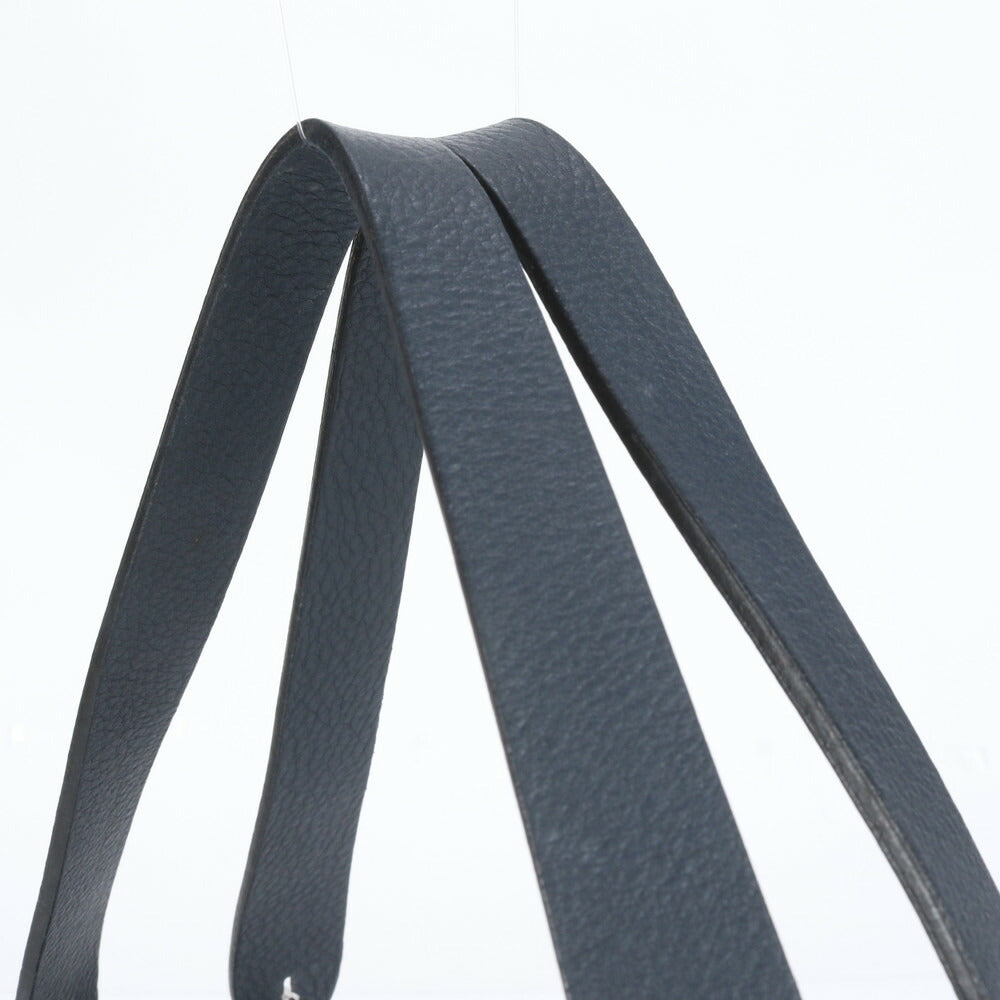 美品 CREATION LUSSET クリエーションルセ レザー トート バッグ 肩掛け ショルダー ハンド シルバー 金具 レディース RRE CI15-5