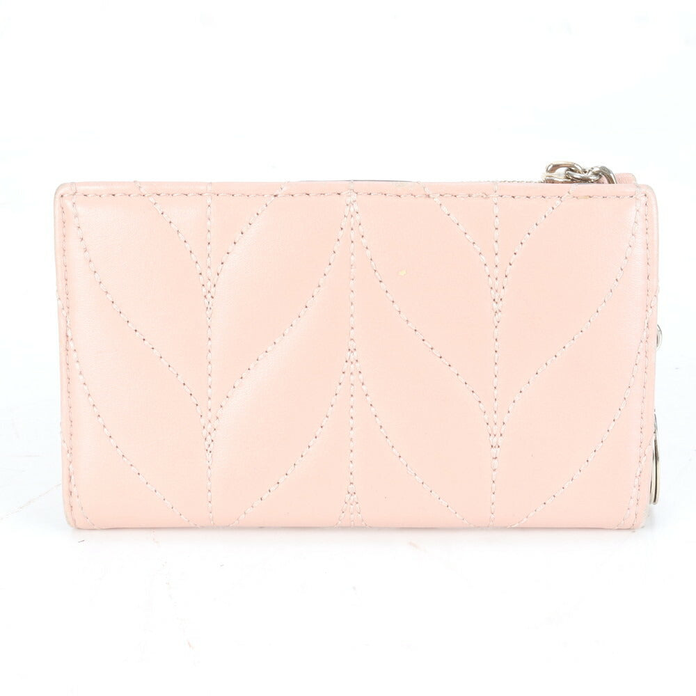 美品 ケイトスペード キルティング レザー フラグメントケース カードケース 二つ折り 財布 コンパクト ウォレット レディース RRE CJ2-5