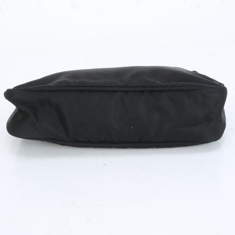 極美品 プラダ テスート ナイロン トライアングルロゴ ハンドバッグ ブラック 黒 レディース RUM CU20-3