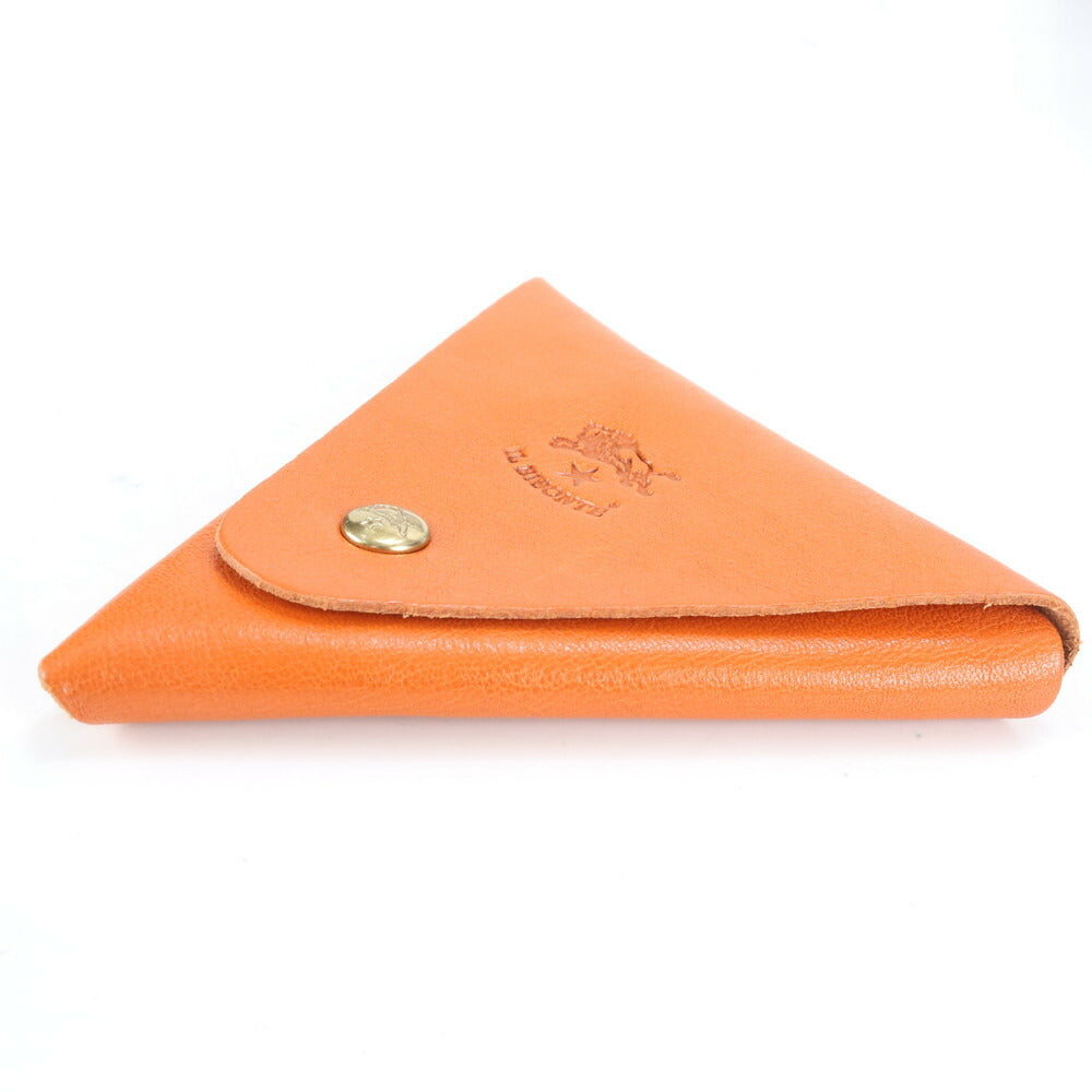 新品同様 現行品 イルビゾンテ イタリア製 レザー コインパース ケース トライアングル コンパクト ウォレット レディース RUE CK26-5