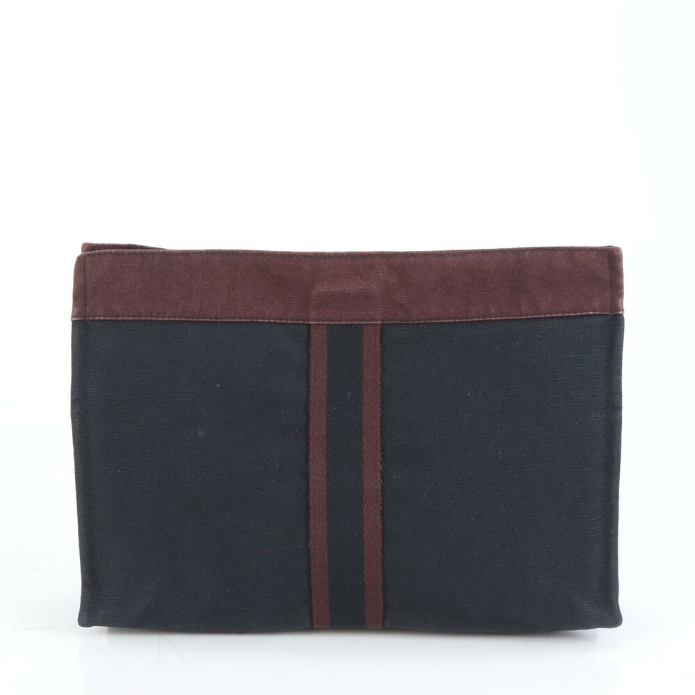 美品 エルメス フールトゥ セカンドバッグ クラッチ ポーチ 通勤 ビジネス ブラック 黒 紳士 メンズ RUM CK25-8