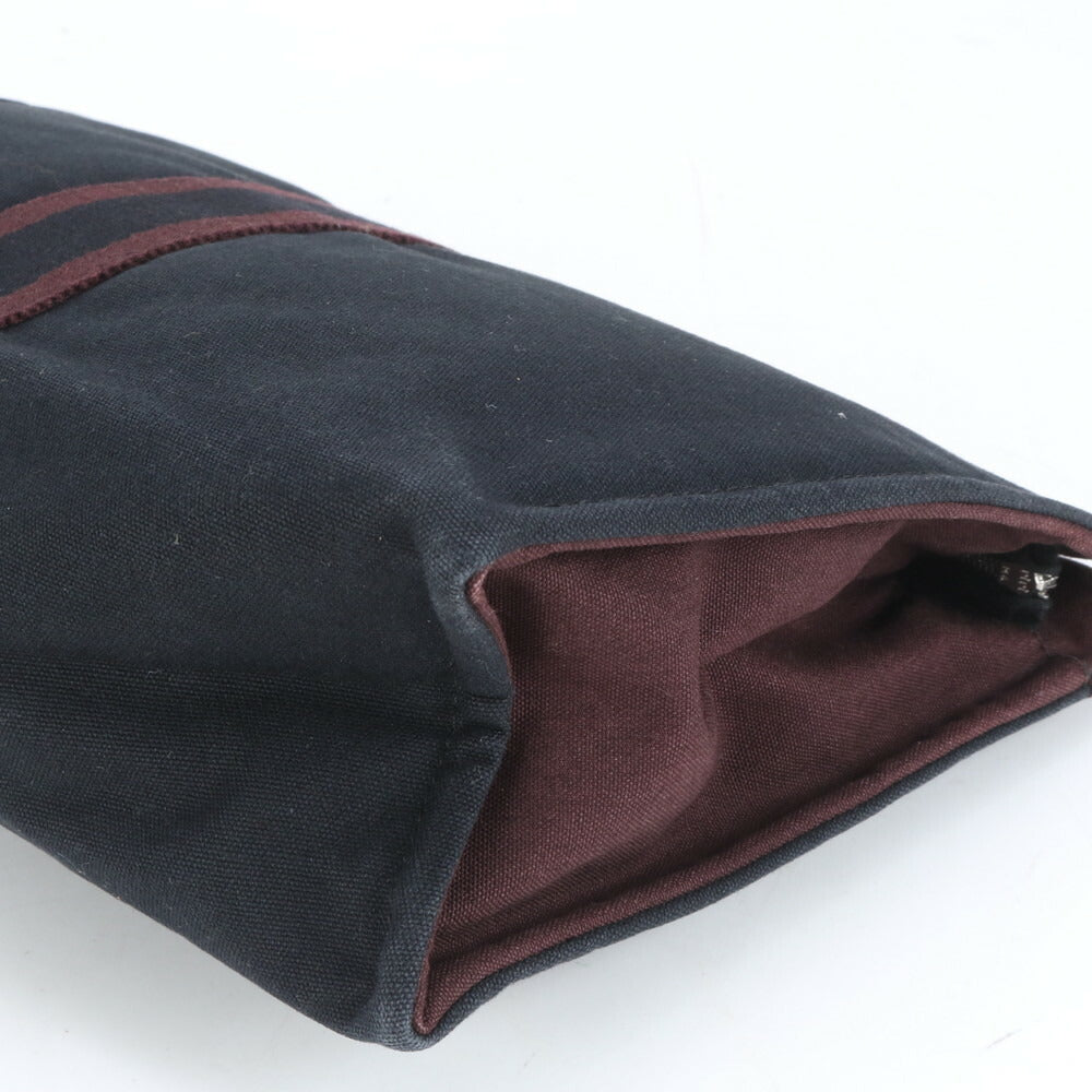 美品 エルメス フールトゥ セカンドバッグ クラッチ ポーチ 通勤 ビジネス ブラック 黒 紳士 メンズ RUM CK25-8