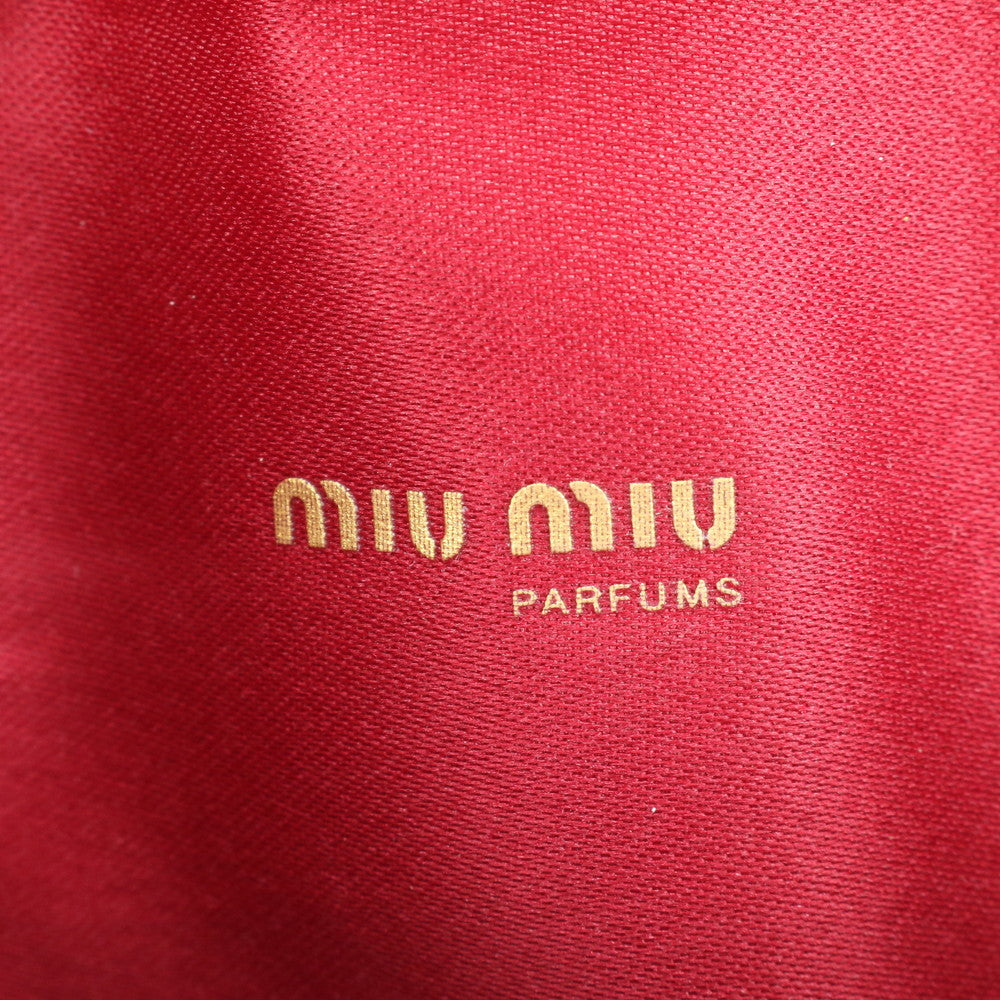 美品 ミュウミュウ パテント レザー クラッチ バッグ ハンド セカンド ポーチ トート ゴールド 金具 レディース RUE CK26-1