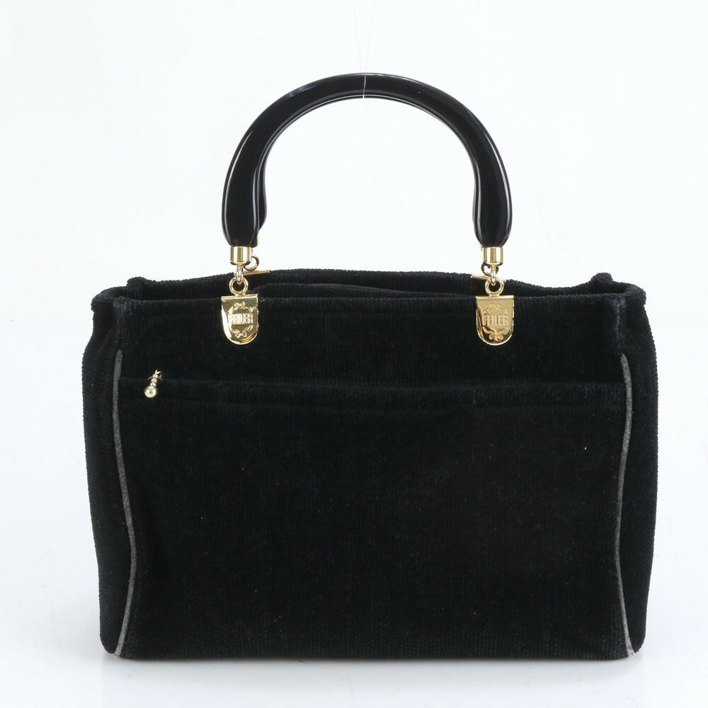 フェイラー シュニール織 フラワー 花柄 トート バッグ 肩掛け ショルダー ハンド ブラック 黒 ゴールド 金具 レディース EUE CL5-3