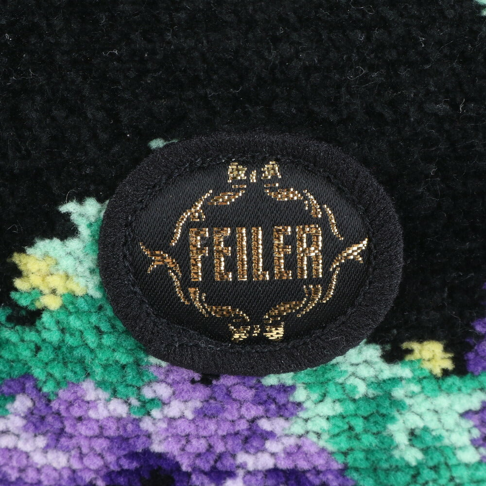 フェイラー シュニール織 フラワー 花柄 トート バッグ 肩掛け ショルダー ハンド ブラック 黒 ゴールド 金具 レディース EUE CL5-3