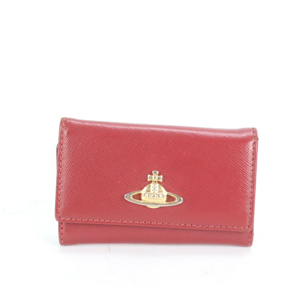 ヴィヴィアンウエストウッド オーヴ レザー 6連 キーケース キーリング ゴールド 金具 鍵 財布 レディース EEE CM14-10