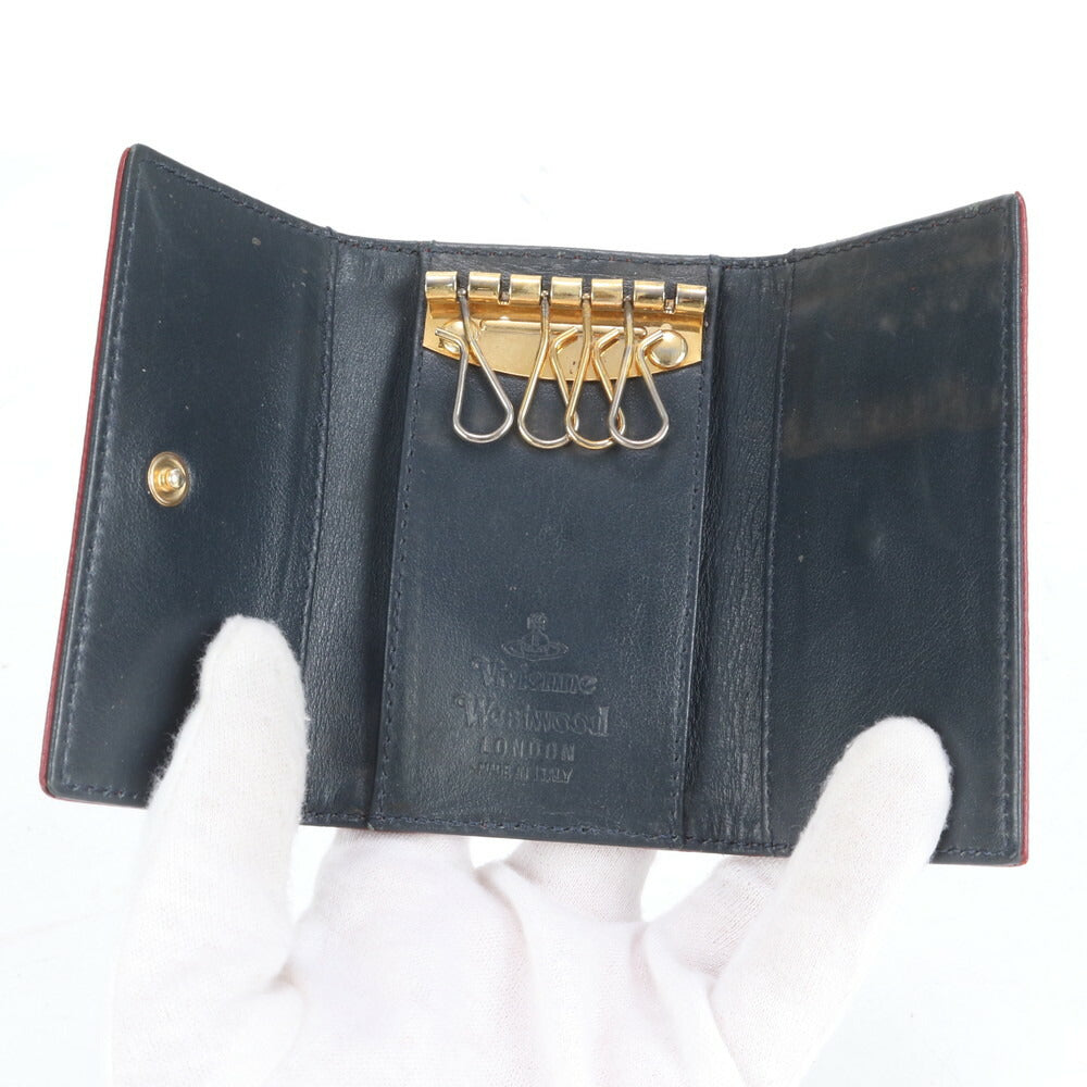 ヴィヴィアンウエストウッド オーヴ レザー 6連 キーケース キーリング ゴールド 金具 鍵 財布 レディース EEE CM14-10