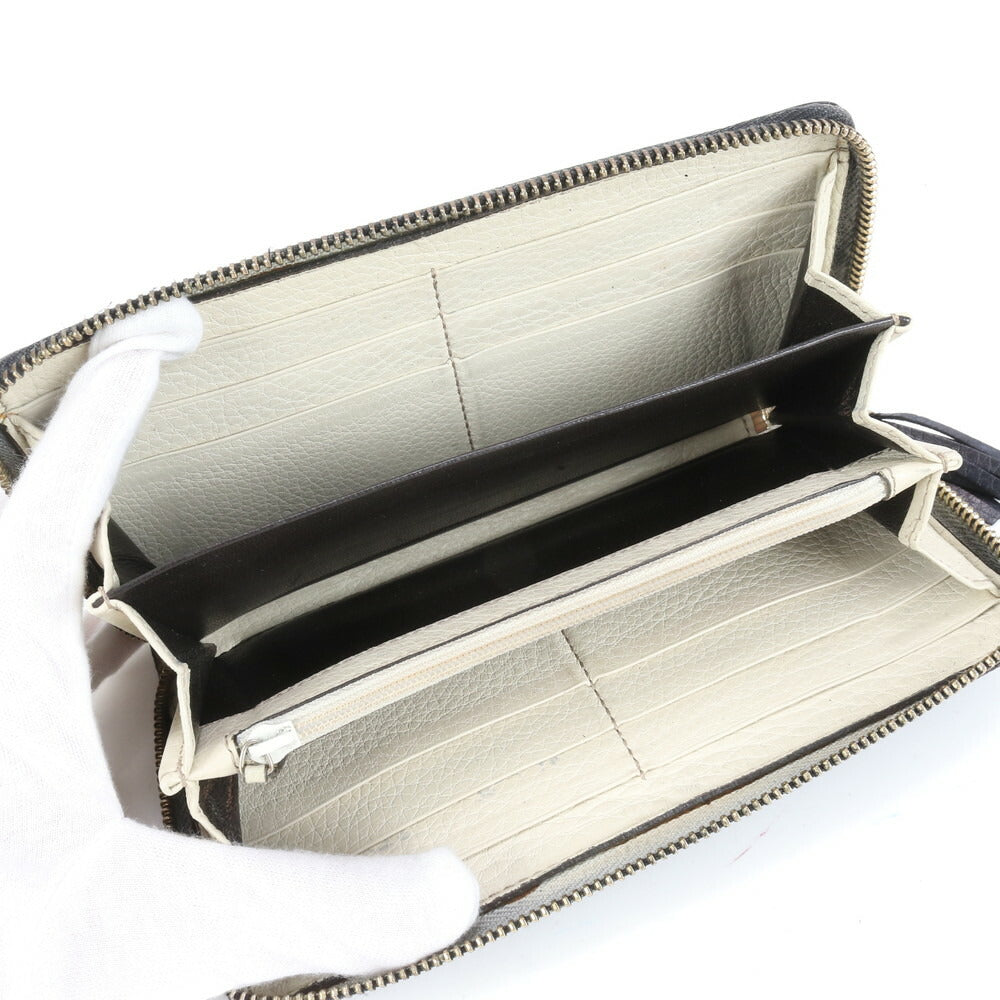 グッチ GG ソーホー フリンジ レザー 長財布 二つ折り ロング ウォレット ラウンドファスナー 282413 レディース RCE CM12-10