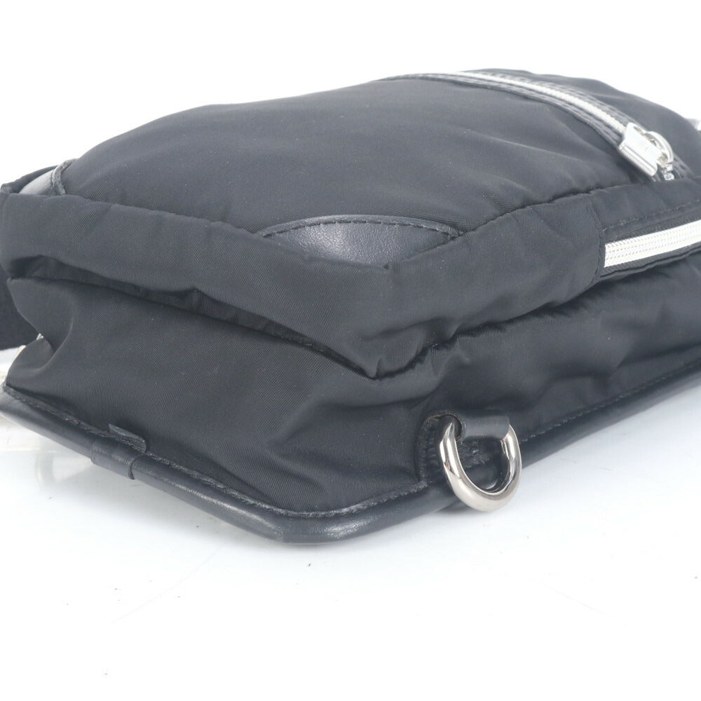 美品 オロビアンコ イタリア製 ジャコミオ レザー ショルダーバッグ 斜め掛け ボディ ウエストポーチ ショルダー メンズ ECE CN4-3